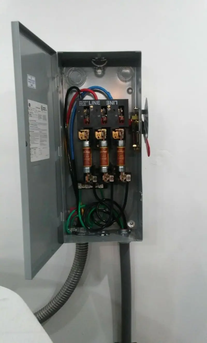 Three-phase disconnect switch installed for Electrical Wiring & Rewiring in West Mifflin